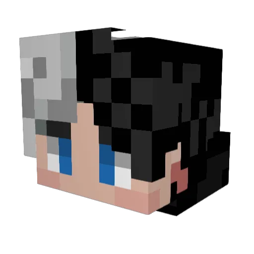 SwetyCoconut Minecraft avatar head, 3D render