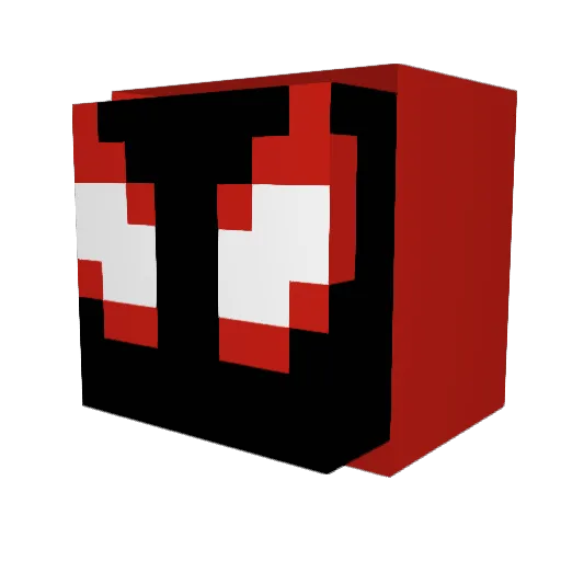 Swetycrawdad Minecraft avatar head, 3D render