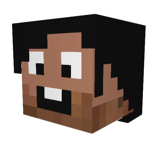 Sweyk5 Minecraft avatar head, 3D render