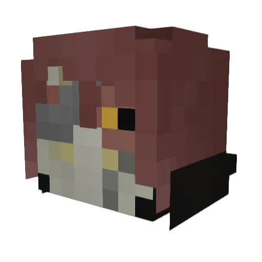 Swgrclan Minecraft avatar head, 3D render