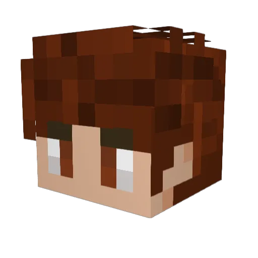 SwiftAlexs Minecraft avatar head, 3D render