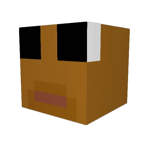 SwiftBattleCat Minecraft avatar head, 3D render