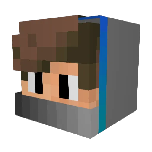 SwiftEl Minecraft avatar head, 3D render