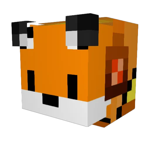 SwiftFox_MC Minecraft avatar head, 3D render