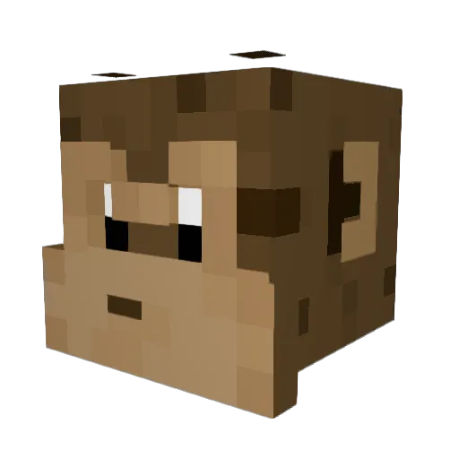 SwiftMonkee Minecraft avatar head, 3D render