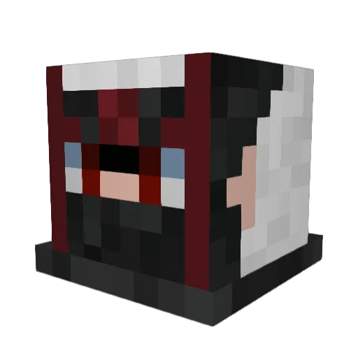 SwiftWyvern Minecraft avatar head, 3D render