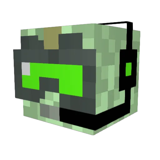 SwiftZeus Minecraft avatar head, 3D render