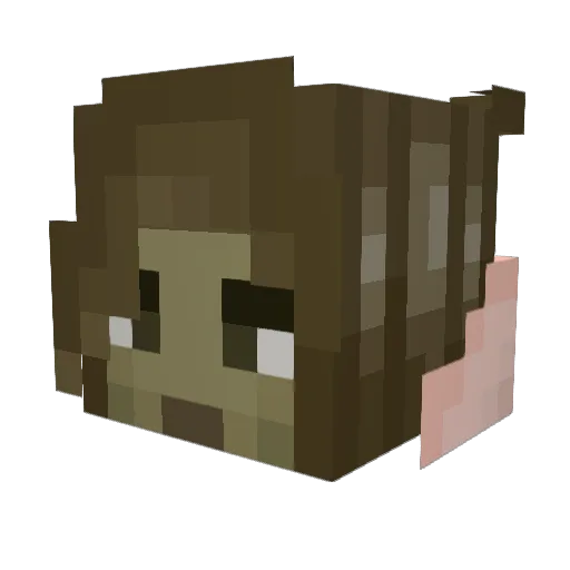 Swift_Bullet Minecraft avatar head, 3D render