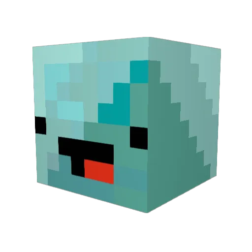Swift_Turtle Minecraft avatar head, 3D render