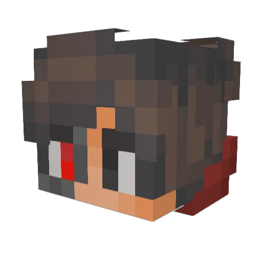 Swift_sparrow Minecraft avatar head, 3D render