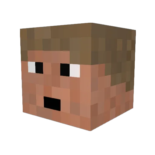 Swiftblood7 Minecraft avatar head, 3D render