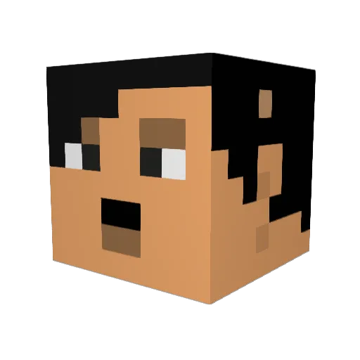 Swiftcheese Minecraft avatar head, 3D render