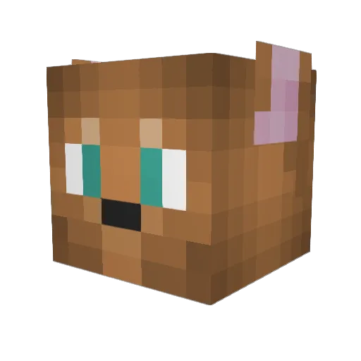 Swiftehpie Minecraft avatar head, 3D render