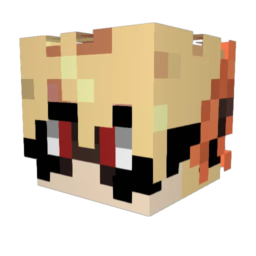 Swiftkusura Minecraft avatar head, 3D render
