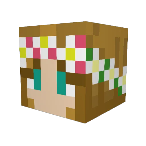 Swifttyplayss Minecraft avatar head, 3D render