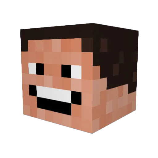 SwiftxD Minecraft avatar head, 3D render