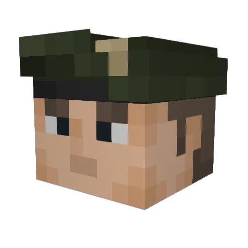 SwiftyDE Minecraft avatar head, 3D render
