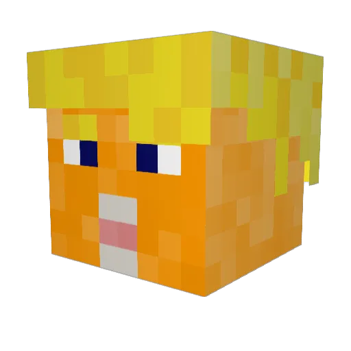 SwiftySpeedy Minecraft avatar head, 3D render