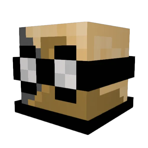 SwiggyChan Minecraft avatar head, 3D render