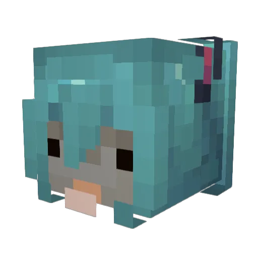 SwiggyRat Minecraft avatar head, 3D render