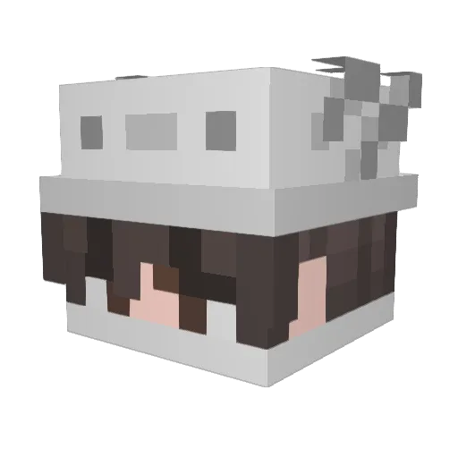 Swiipyz Minecraft avatar head, 3D render