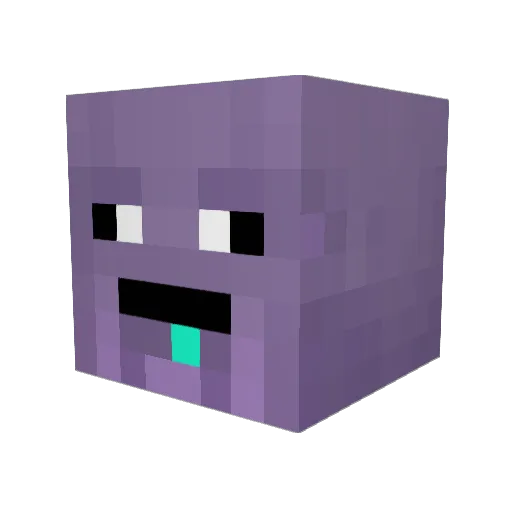 Swiixal Minecraft avatar head, 3D render