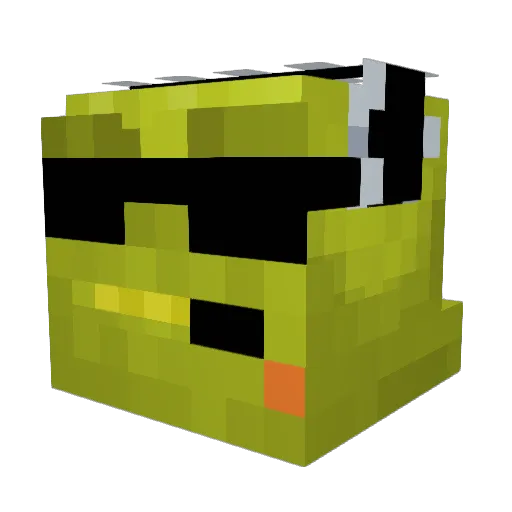 SwimEddy Minecraft avatar head, 3D render