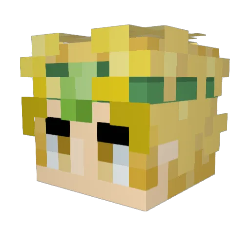 Swindel1 Minecraft avatar head, 3D render