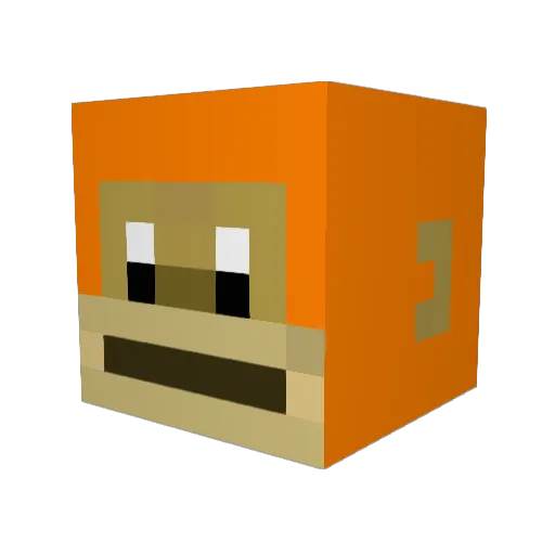 Swindoggo Minecraft avatar head, 3D render