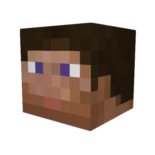 SwineMeeper Minecraft avatar head, 3D render