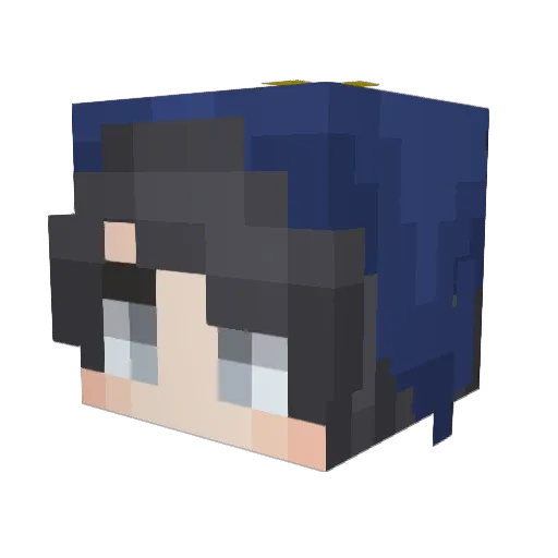 SwingWing Minecraft avatar head, 3D render