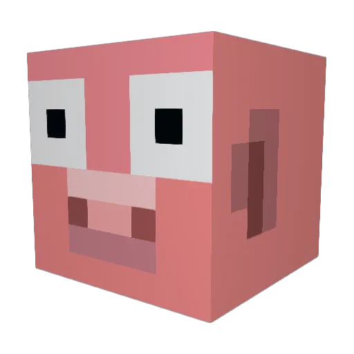 SwiniakSwiniak Minecraft avatar head, 3D render