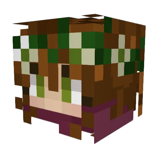 Swinitz Minecraft avatar head, 3D render