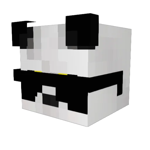 Swinnow Minecraft avatar head, 3D render
