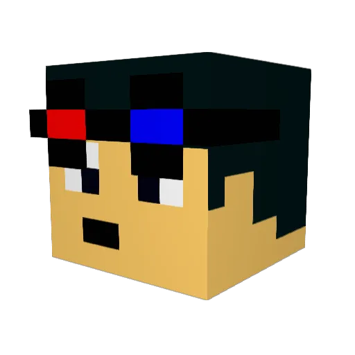 SwipePlay Minecraft avatar head, 3D render