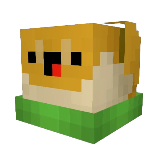 SwiperIV Minecraft avatar head, 3D render
