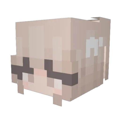 Swipko Minecraft avatar head, 3D render