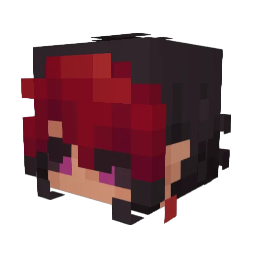 Swirft Minecraft avatar head, 3D render