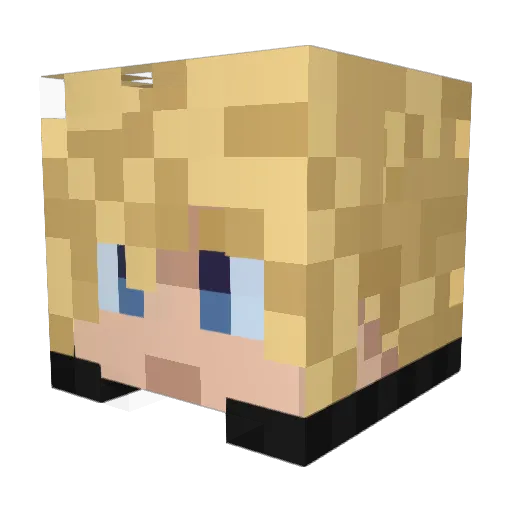 Swirly421 Minecraft avatar head, 3D render