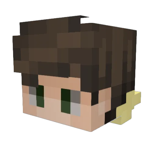 Swirly_Boi Minecraft avatar head, 3D render