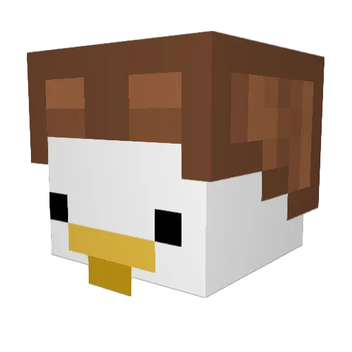 Swirlz11 Minecraft avatar head, 3D render