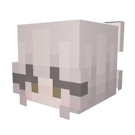 Swirm Minecraft avatar head, 3D render