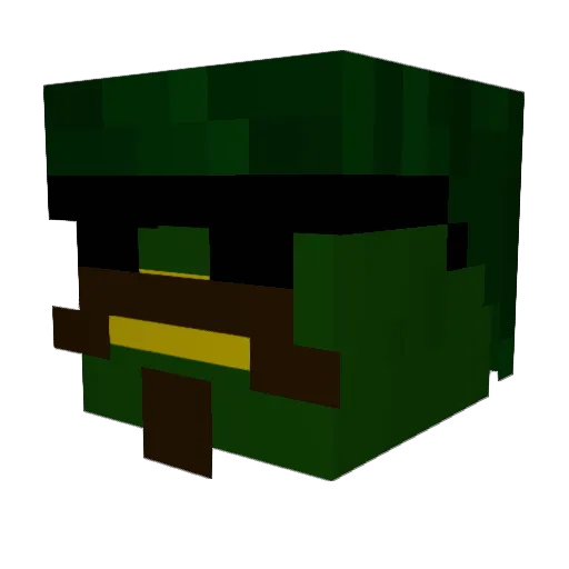 Swishkid98765 Minecraft avatar head, 3D render