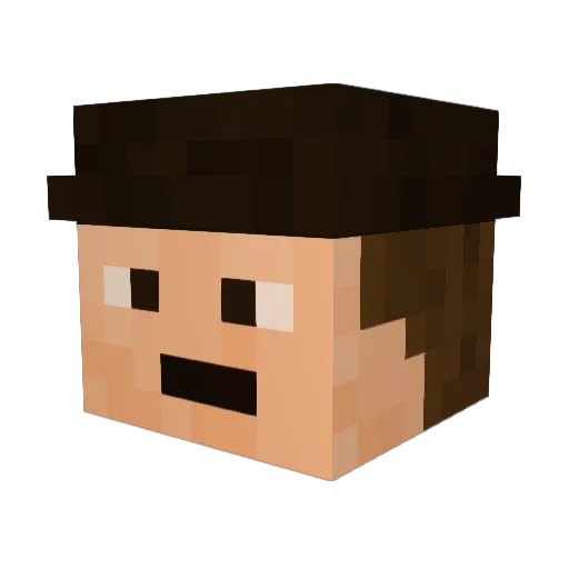 Swiss666 Minecraft avatar head, 3D render