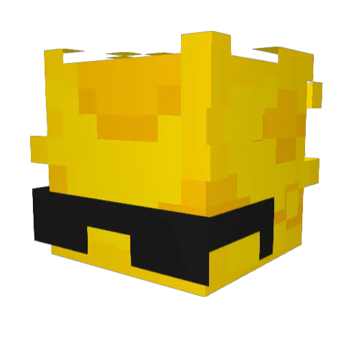 SwissAchill Minecraft avatar head, 3D render
