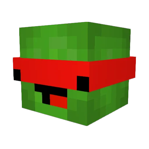 SwissAfrican Minecraft avatar head, 3D render