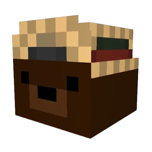 SwissBreakout Minecraft avatar head, 3D render
