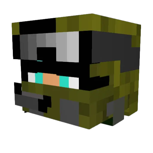 SwissBuildCenter Minecraft avatar head, 3D render