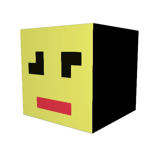SwissEX Minecraft avatar head, 3D render