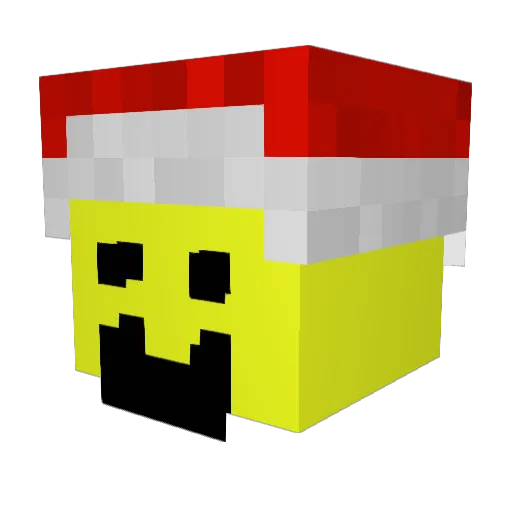 SwissGrip Minecraft avatar head, 3D render